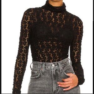Free People Day + Night Lace Bodysuit in Black